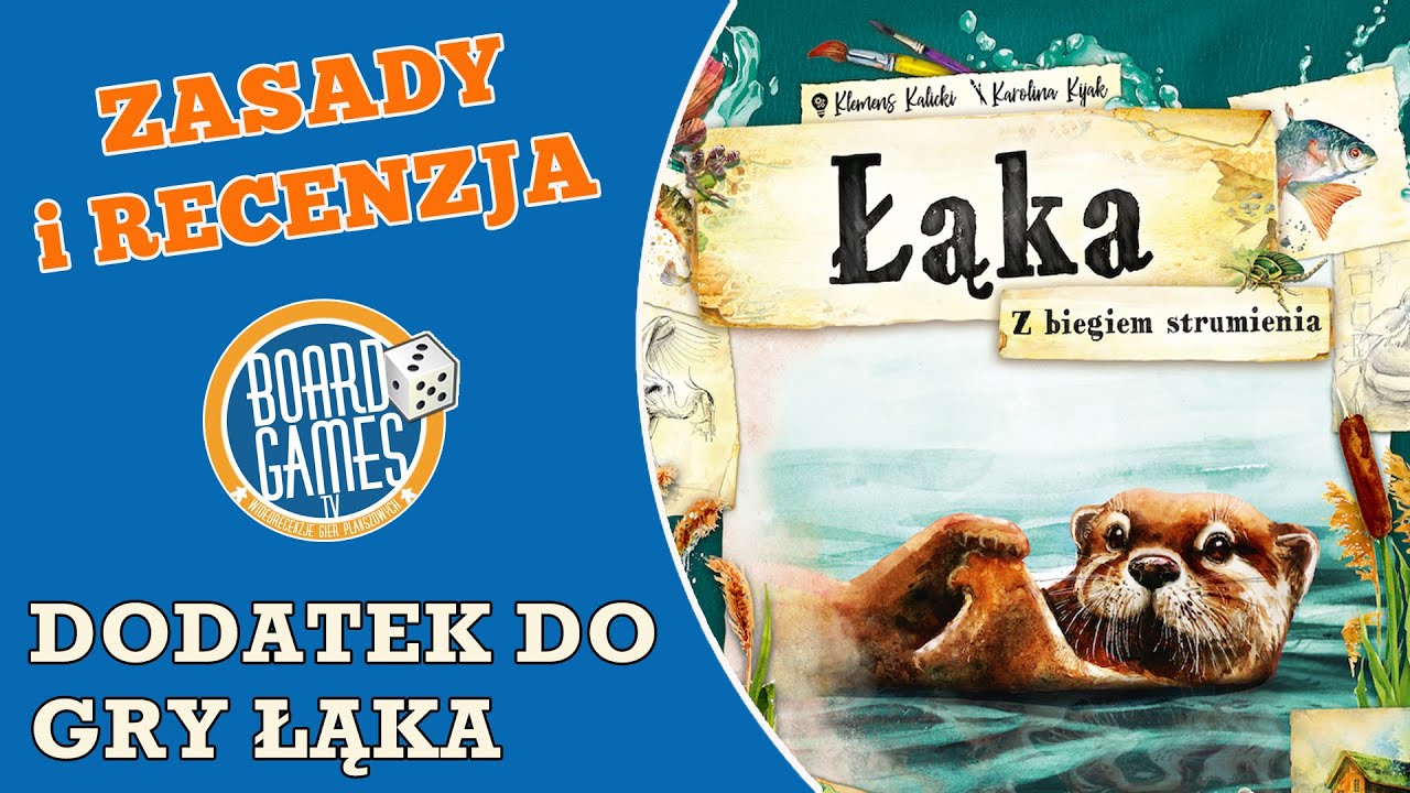RECENZJA : ŁĄKA - Z BIEGIEM STRUMIENIA - dodatek do gry planszowej Łąka