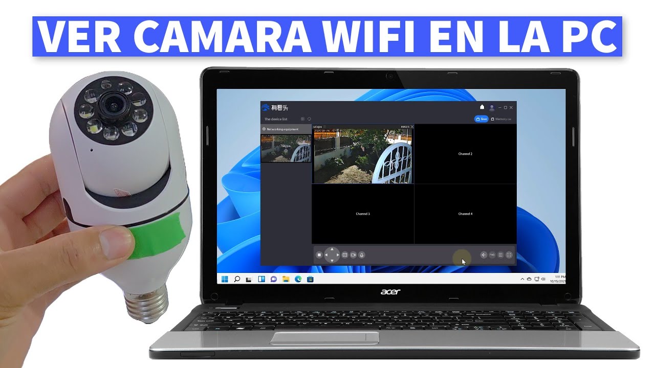 Ver Camara WiFi en la PC y el Telefono al Mismo Tiempo Usando la Aplicacion Yoosee
