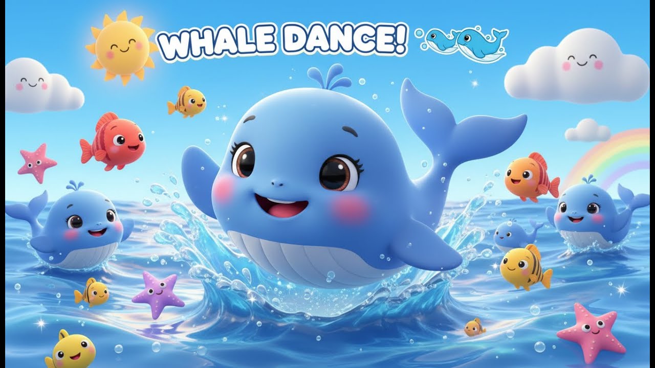 Big Whale Dance Song 🌊🐋 Fun Cartoon for Kids