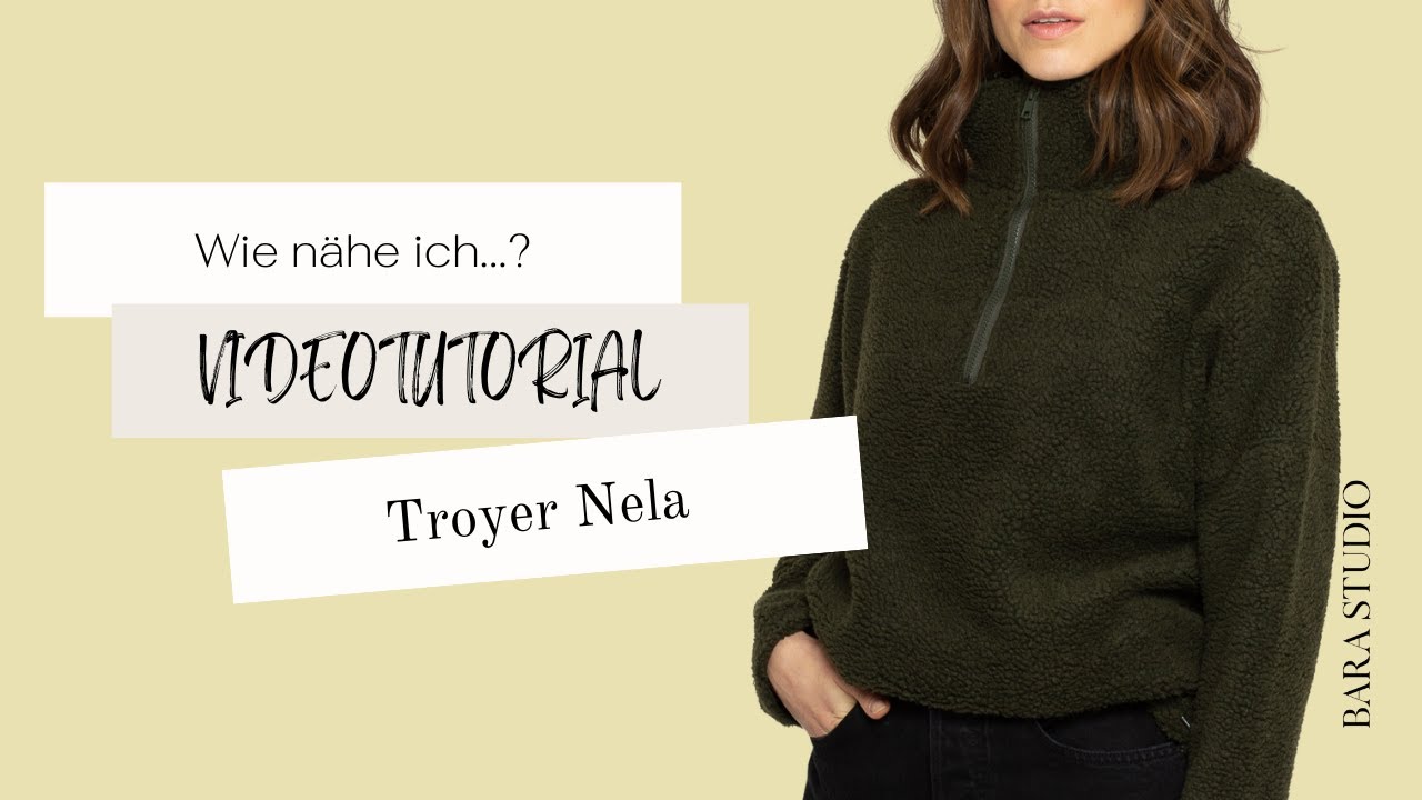 Videotutorial Troyer Neela nähen | Schritt-für-Schritt Anleitung | Bara Studio
