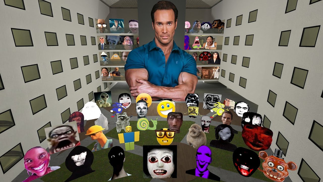 Nico's Nextbots Vs Me in Backrooms Gmod !!!