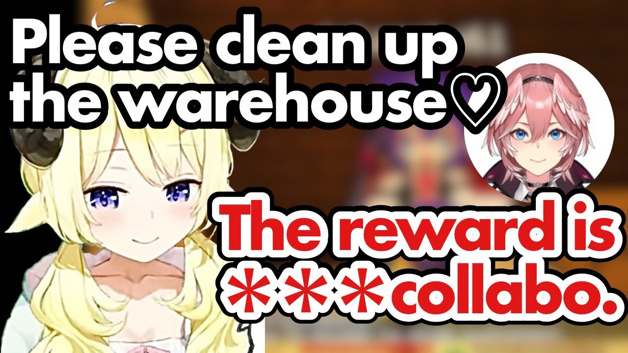 Watame will do a ***collabo as a reward for clean up the warehouse[Hololive/EngSub]