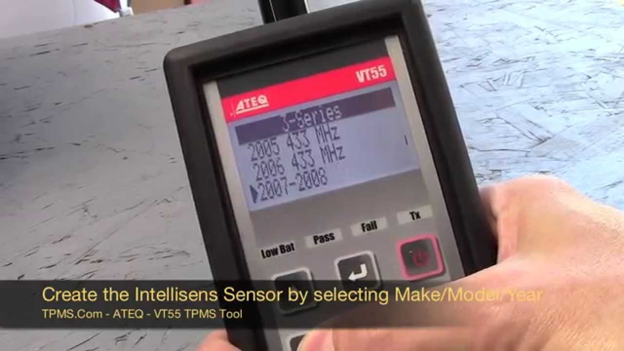 TPMS.com - How to Program HUF Intellisens Ateq VT55