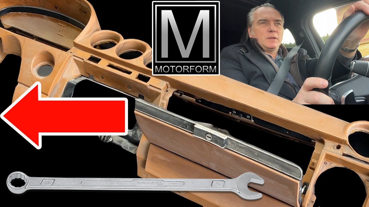 Mercedes SL SLC W107 R107 C107 Armaturenbrett Handschuhfachdeckel auseinander nehmen restaurieren