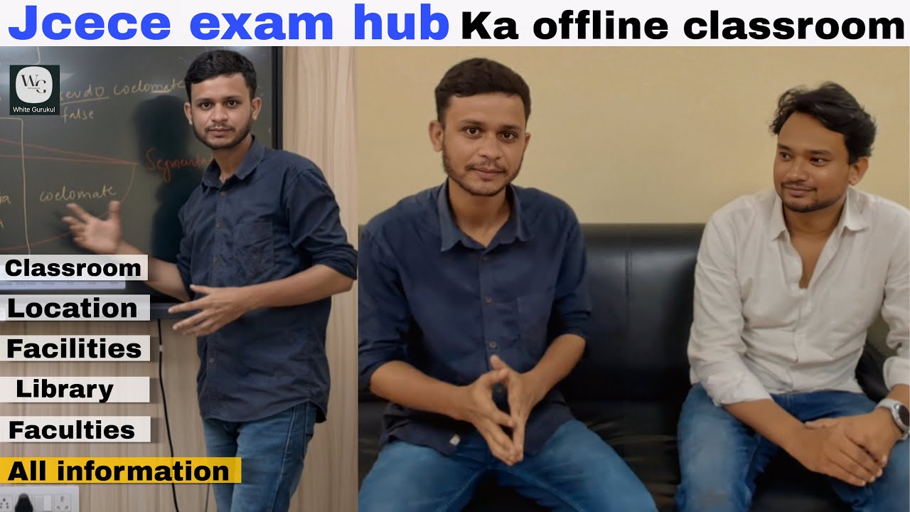 Jcece exam hub offline classroom | Classroom tour | White Gurukul |@jceceexamhub5521 
