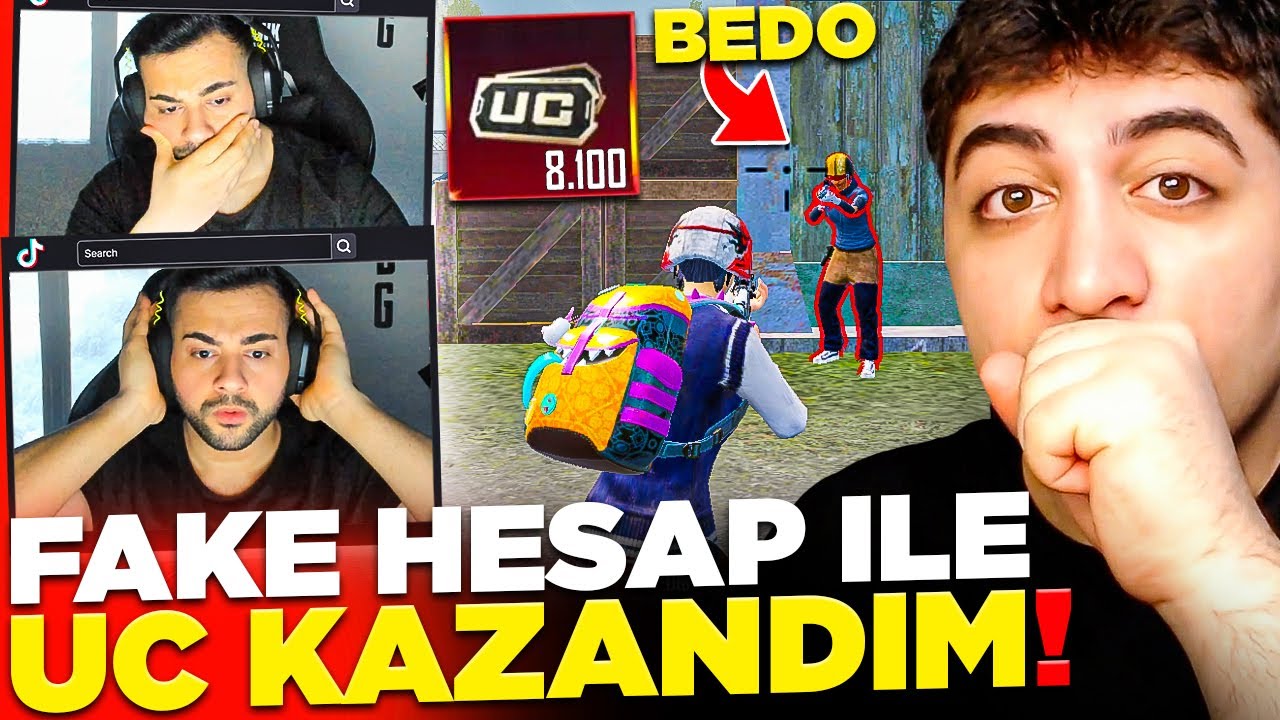 FAKE HESAPLA YAYINCIYI GHOSTLAYIP UC KAZANDIM! (HİLE DEDİ) | PUBG Mobile