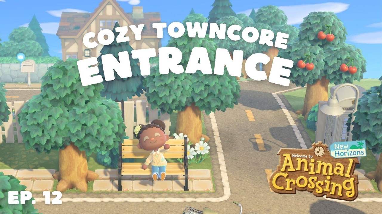 Creating the Perfect Neighborhood Themed Entrance for My Forever Island! | Muffin Episode 12 // ACNH