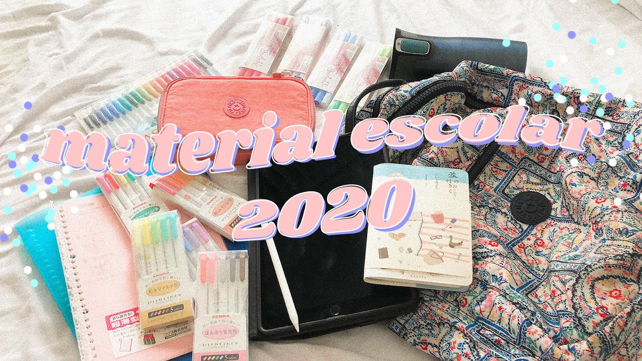 MATERIAL ESCOLAR 2020 ･ﾟ✧*: (de uma universitária que quase não tem mais aula mas ok)
