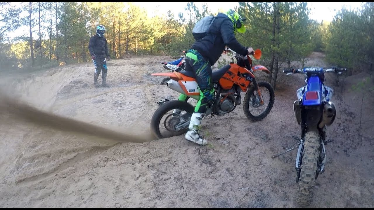 Nauka jazdy na kole z Project Cross Enduro & Prezes KTM 525exc Yamaha WR 400