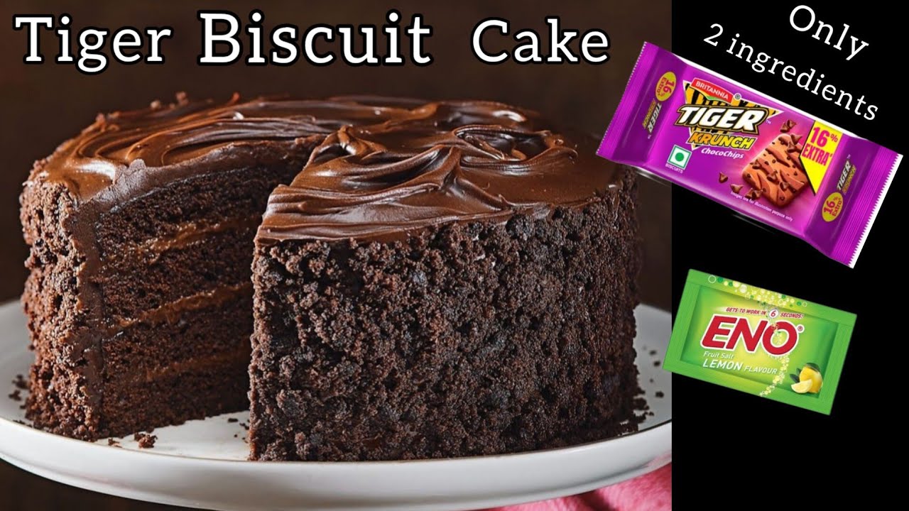 Tiger biscuit और ENO से कढ़ाई में एकदम आसान और Yummy केक|biscuit cake|Eggless cake|chocolate cake