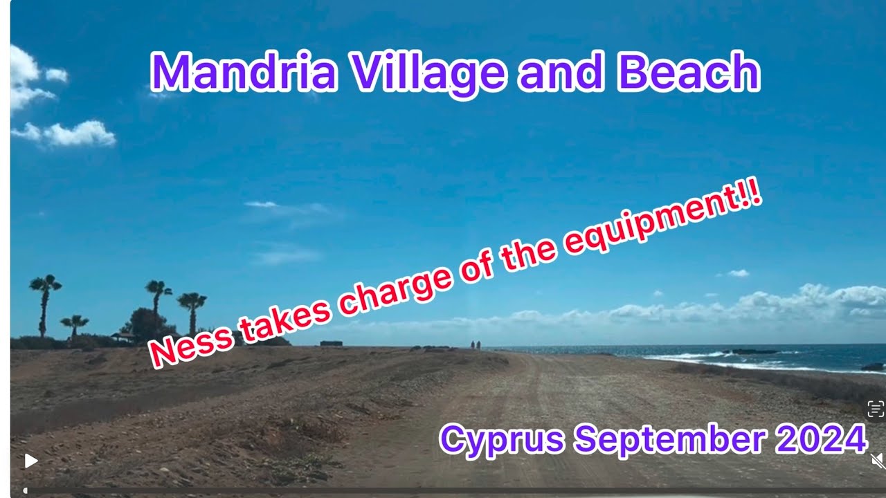Just East of #Paphos is the lovely village of #Mandria with a wonderful beach away from the crowds