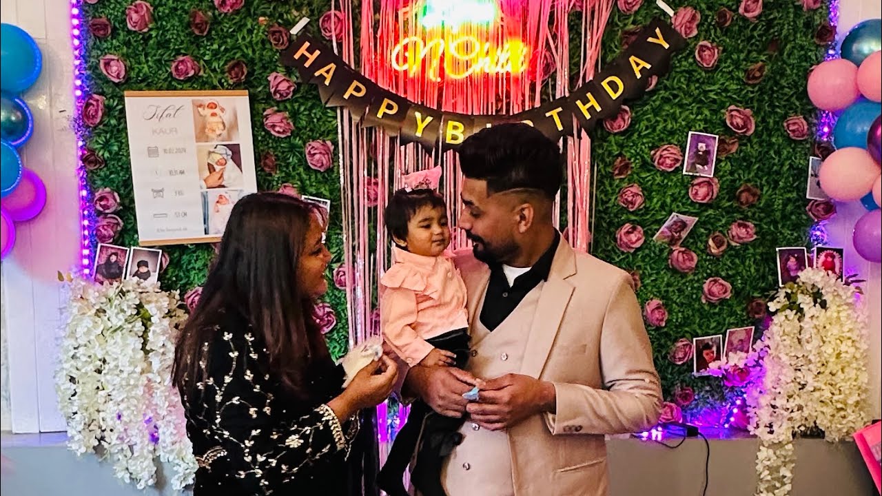 Sifat kaur first birthday 