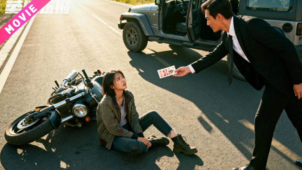 總裁意外撞倒騎摩托車女孩，誰料他竟丟出100塊，從此兩人開啟命運糾纏！🍊Chinese Television Dramas #最新電視劇#電影 #最新熱播劇 #火爆短劇 #逆襲 #爽文 #打臉 #爽劇