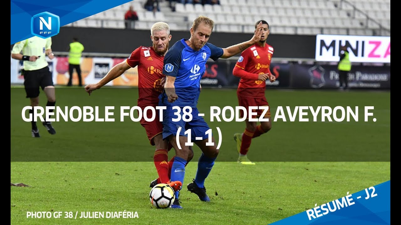 J2 : Grenoble Foot 38 &ndash; Rodez Aveyron Foot (1-1), le r&eacute;sum&eacute;