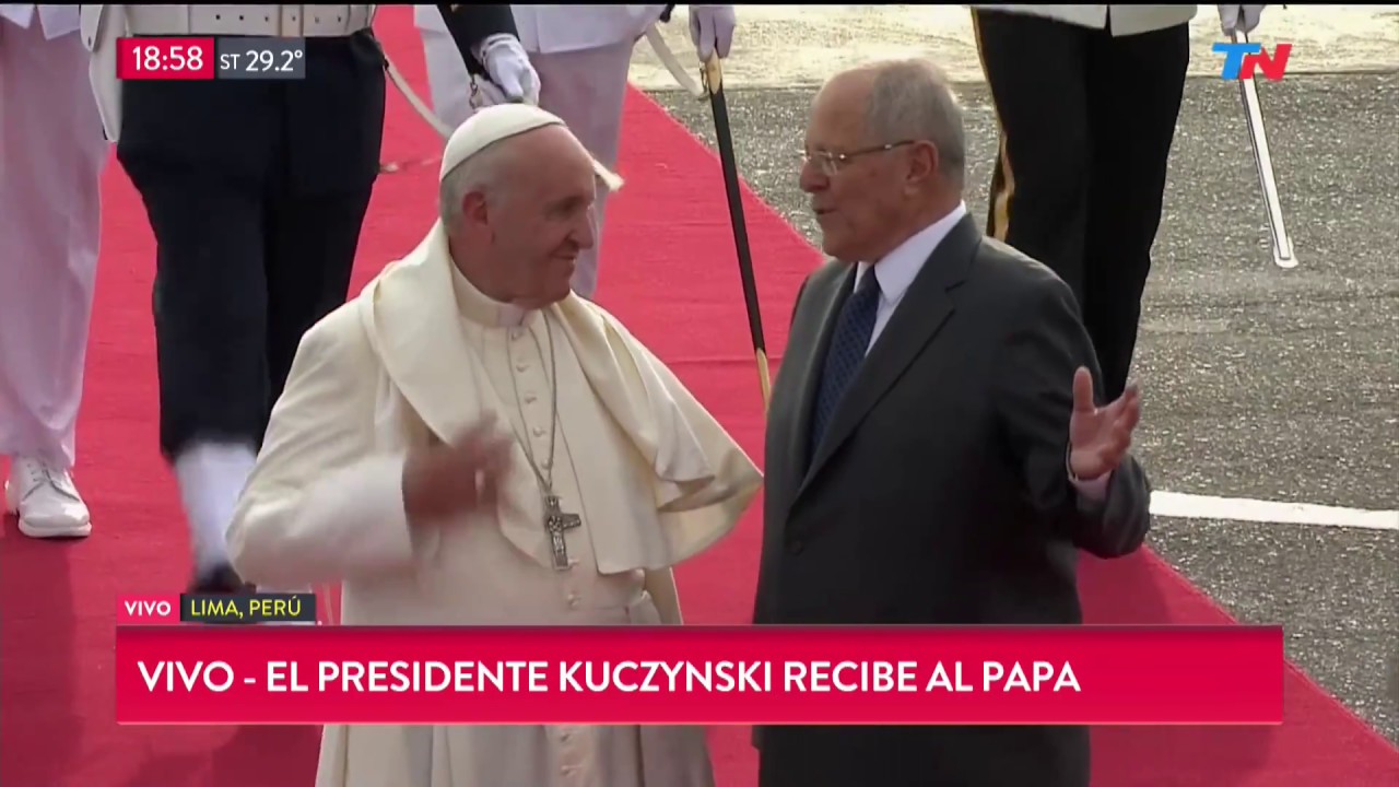 Así llegó el Papa Francisco a Perú