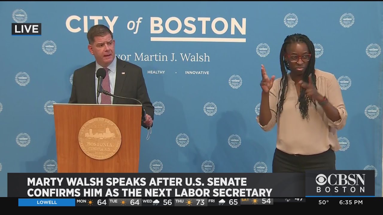 Boston Mayor Marty Walsh Announces He Will Resign