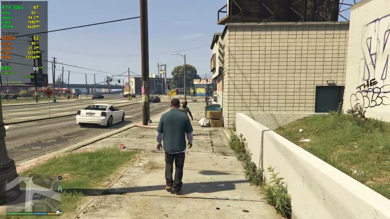 RTX 3050 Laptop GPU - GTA 5 Enhanced/walk