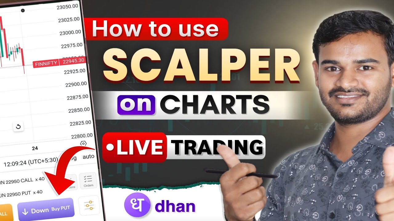 How to use Scalper on Dhan Charts | Scalping on Dhan mobile App Explain in Hindi | Sunil Sahu Guide