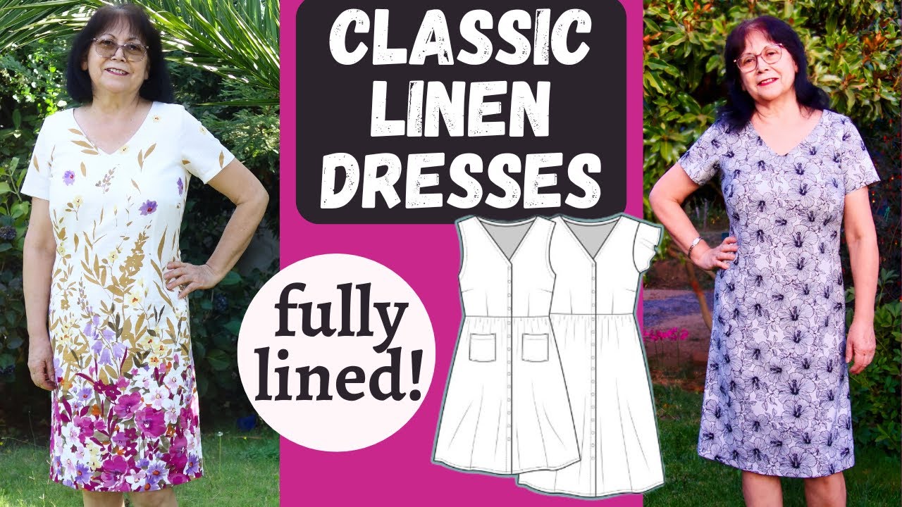 SEWING WITH ❤️. Lined CLASSIC sheath dresses. Lyric (Love Notions). EASY EXTRA facings & lining.
