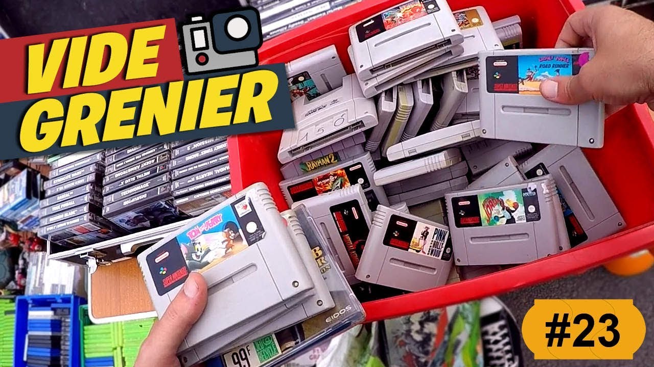 VIDE GRENIER : Illuminati et Faux Jeux NES !