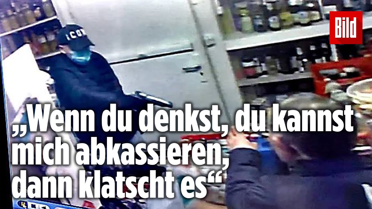 3 bewaffnete Männer überfallen Kiosk – dann holt Ömer (83) seinen Schlagstock raus