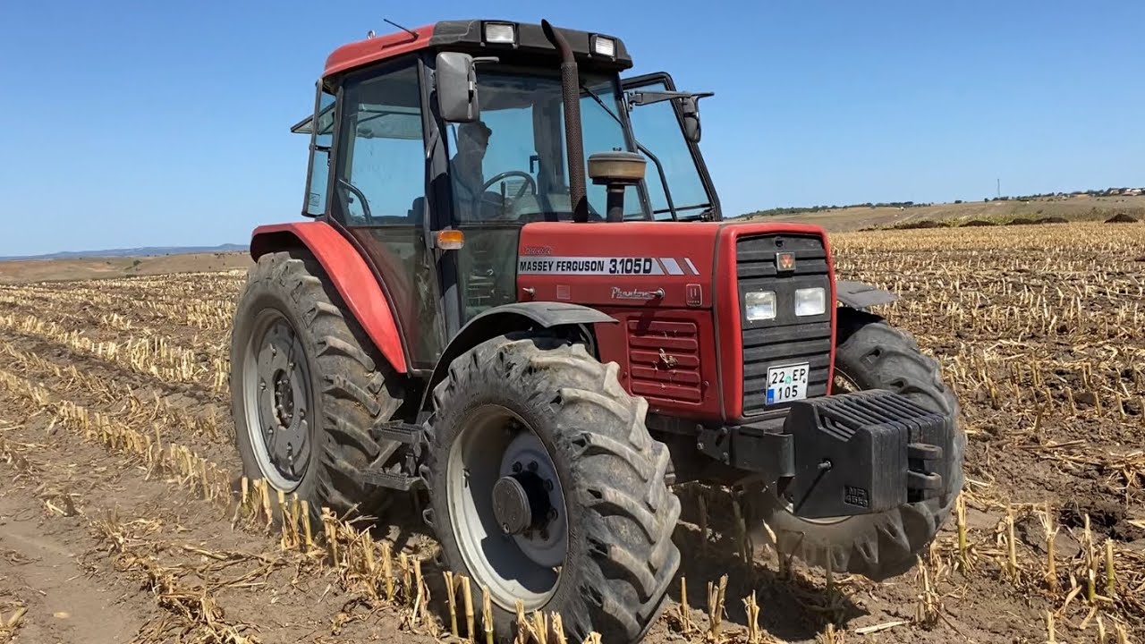 MF 3105 Phantom Mısır Yerine Tekli Dipkazan Çekiyor