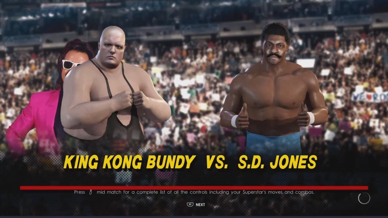 Wrestlemania 1 -  Part 2 - King Kong Bundy vs S.D. Jones