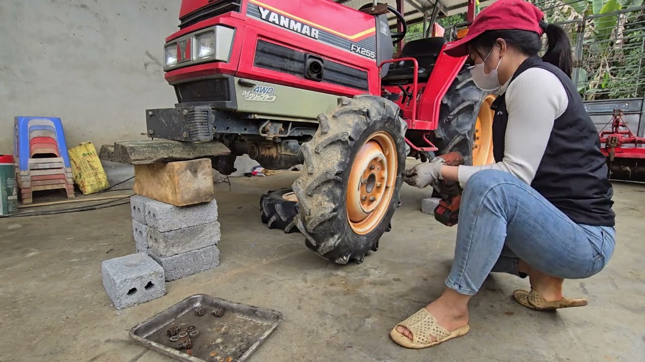 Разобрать трактор YANMAR F255 от ржавчины