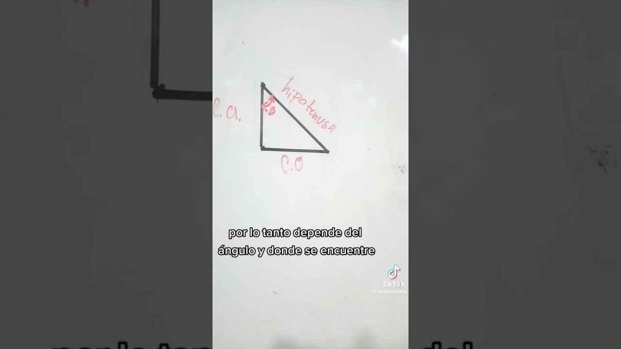 c&oacute;mo saber cu&aacute;l es el cateto opuesto y adyacente de la hipotenusa?