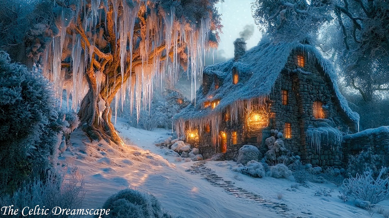 Celtic Winter Glow: Melodies from the Snow Covered Cottage For Relax,Sleep,Peace, Reflection