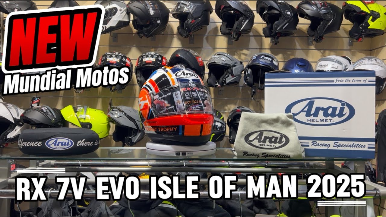 Arai RX-7V EVO Isle of Man 2025 – ¡El Casco Más Exclusivo del Año! 🔥🏍️