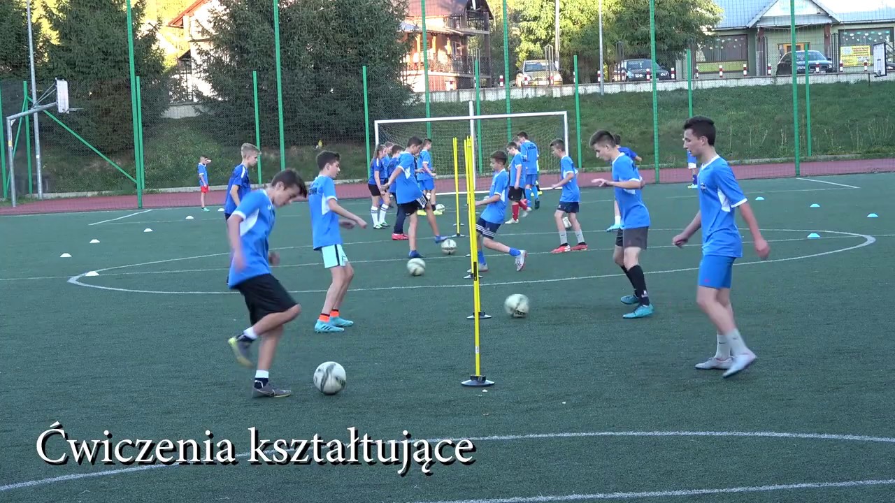 Rozgrzewka w parach z piłkami ze zmianą miejsc + Ćwiczenia kształtujace