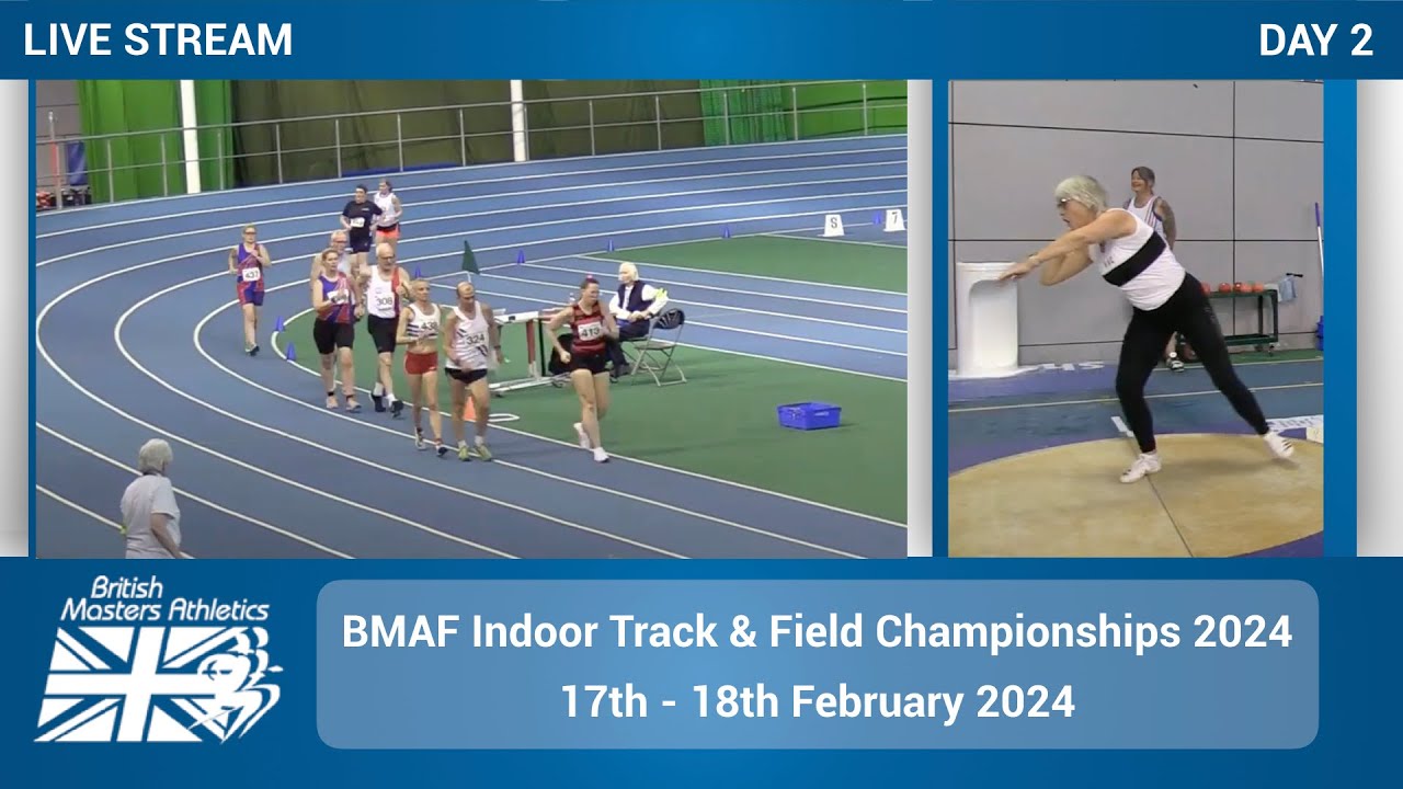 LIVE - British Masters Athletics Indoor Track & Field Championships 2024 | Sunday