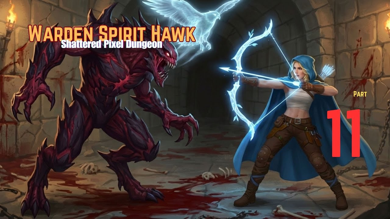 Shattered Pixel Dungeon Warden Spirit Hawk True Ending Gameplay SFX (Part 11)