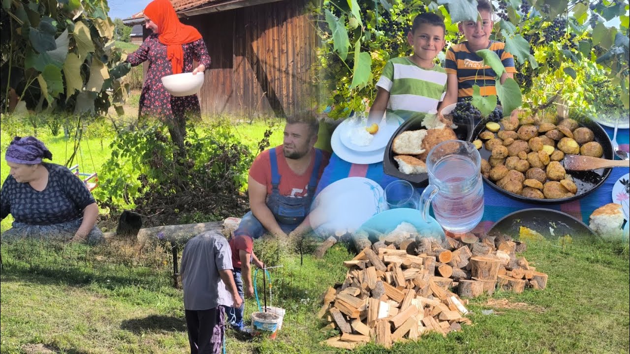 Nakon odmora opet svakodnevnica na selu-čistim,berem,kuham sve domaće za goste ❤