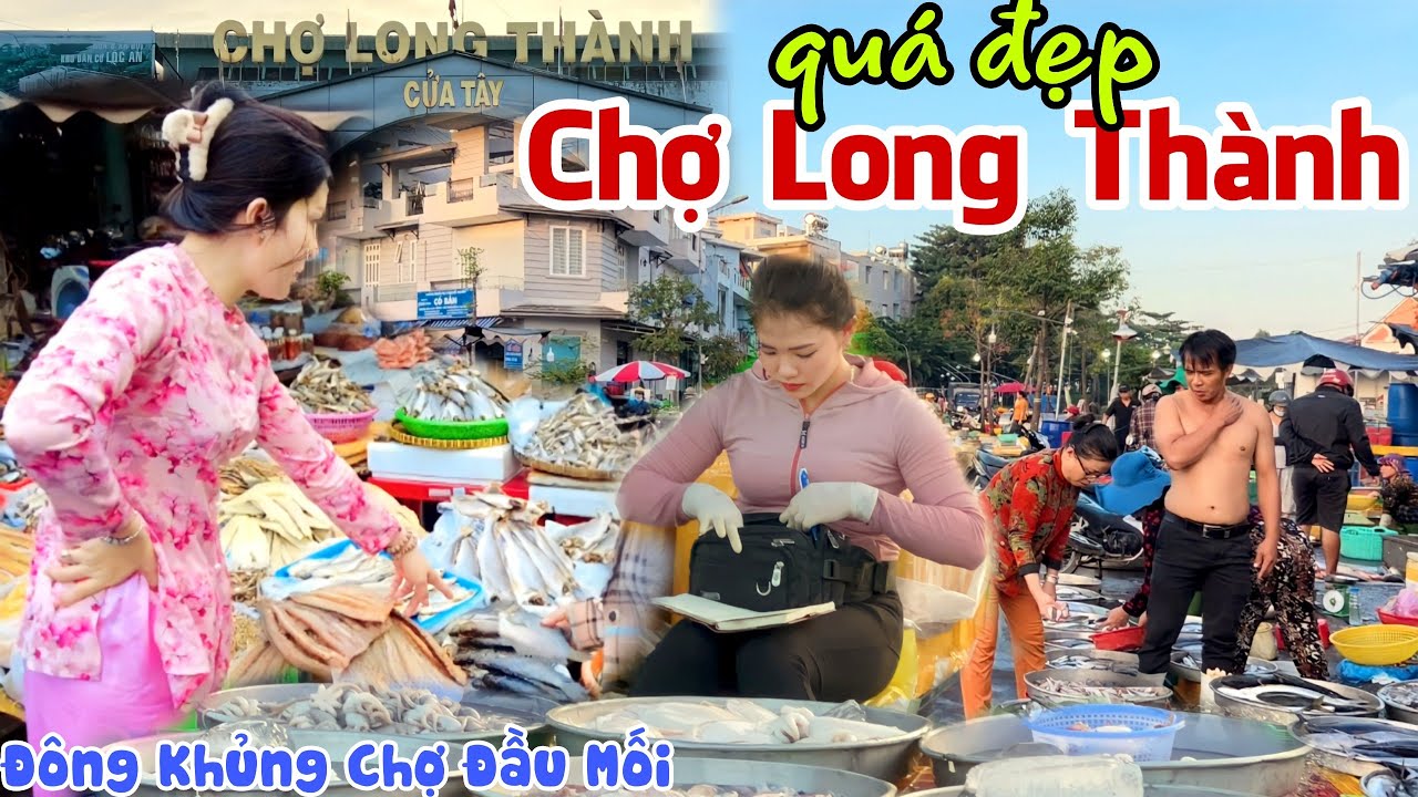 Quá Đẹp CÔ GÁI BÁN KHÔ CHỢ LONG THÀNH, ĐỒNG NAI - Đông Khủng CHỢ ĐẦU MỐI, Rộng Lớn Gì Cũng Có | KPVL