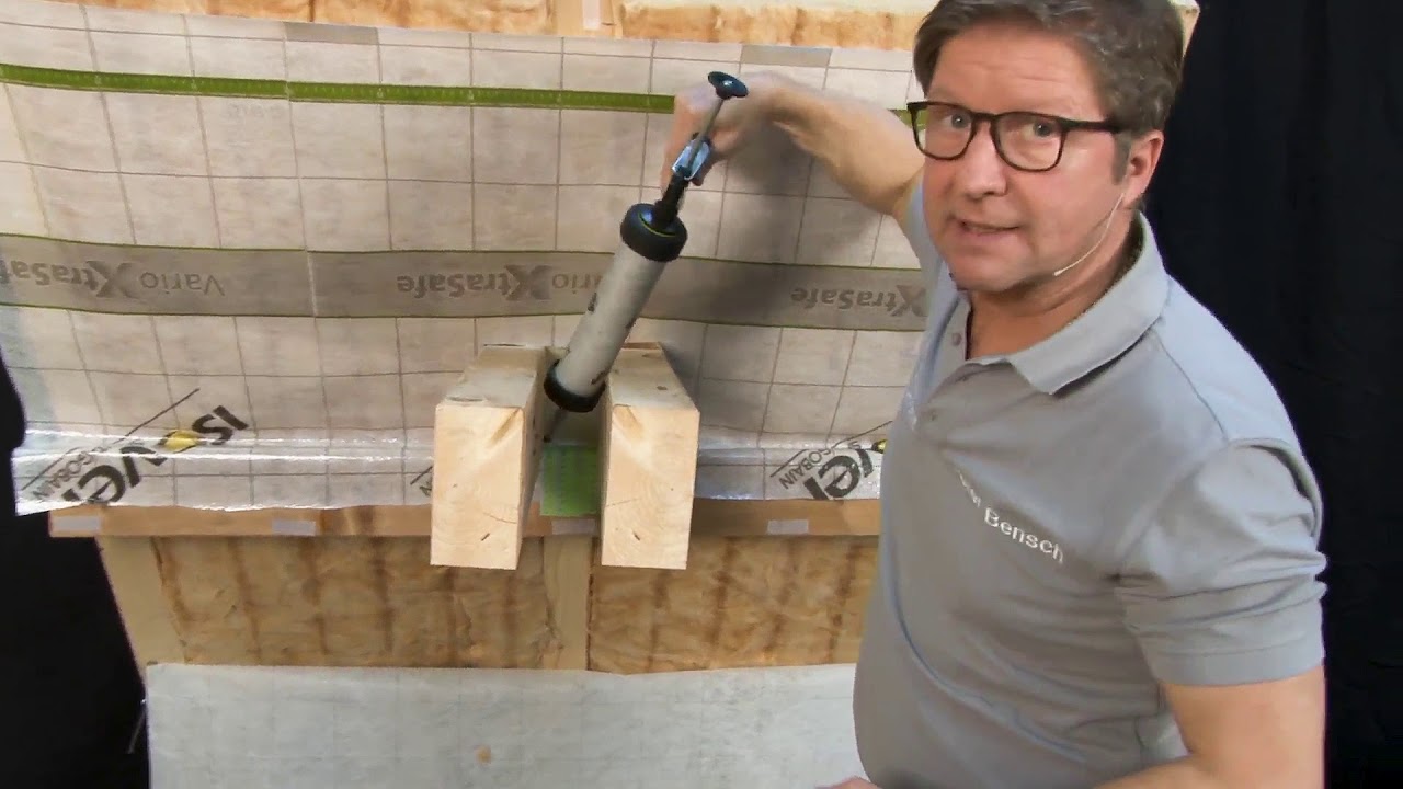 Zangenanschluss am Balken für Zimmerer & Dachdecker ✔ ISOVER live ★ Web TV für Handwerker