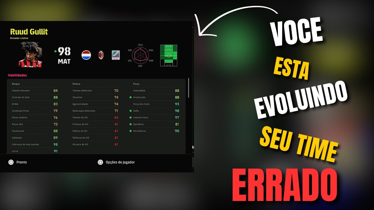 APRENDA A EVOLUIR SEUS JOGADORES CORRETAMENTE