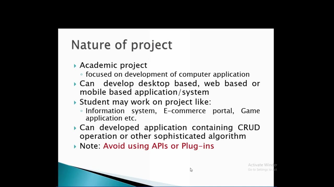 TU BCA 4th project I : Way of conducting the project .