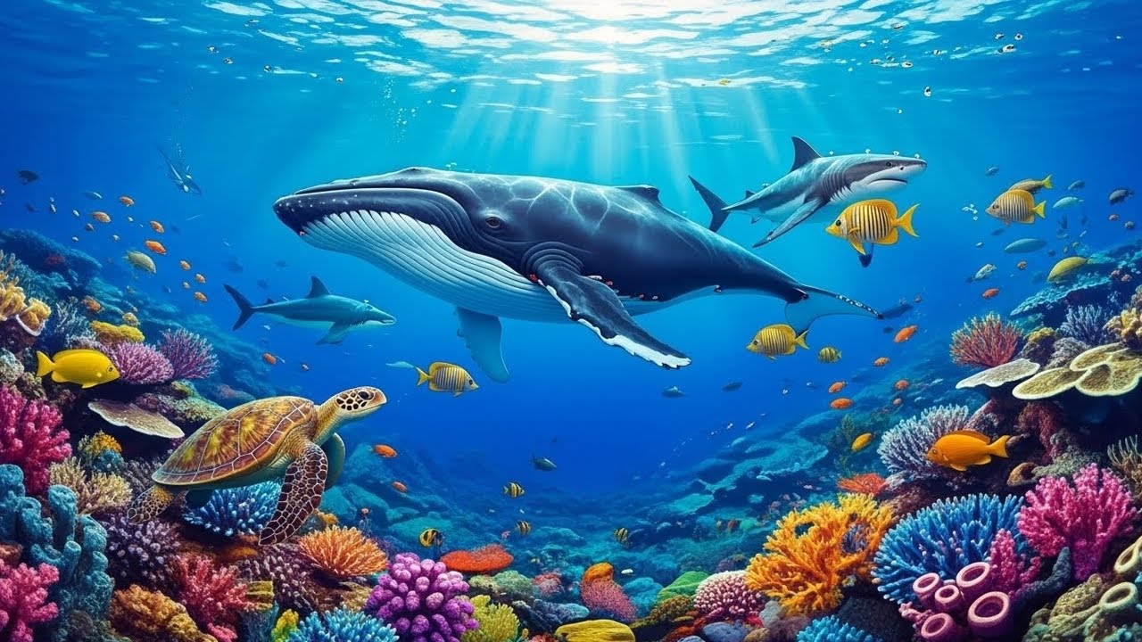 The Deep Ocean 4K: Mysteries of the Blue Sea | Cinematic Nature Film | Soothing Sounds