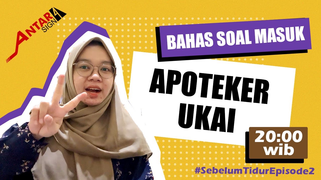Edisi Hitungan - BAHAS SOAL MASUK APOTEKER DAN UKAI 