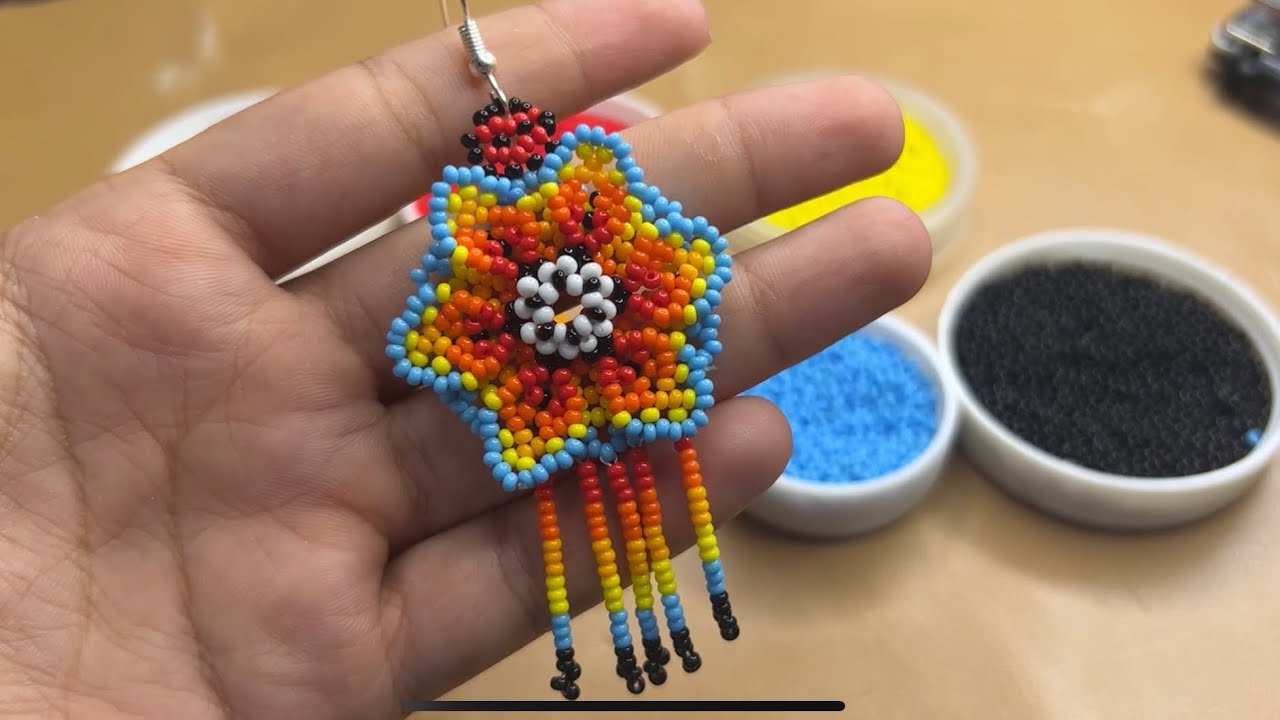 PASO A PASO DE ARETE COLORIDO 3D