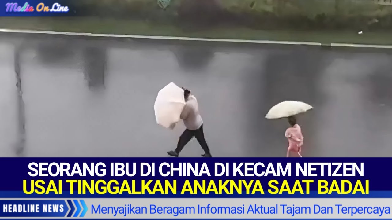 Viral Seorang Ibu Tinggalkan Anaknya Saat Badai, Dikecam Netizen Seluruh Dunia