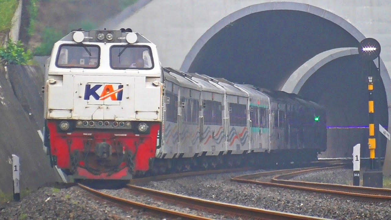 VIEW JEMBATAN DAN TEROWONGAN‼️ HUNTING KERETA API NGEBUT DI SPOT NOTOG DAN KEBASEN