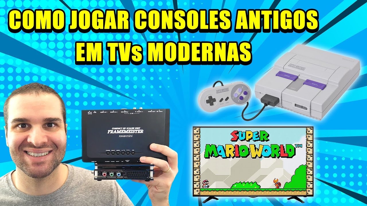 Como Jogar Consoles Antigos Em TVs Modernas - Na Melhor Qualidade De Imagem - Upscalers