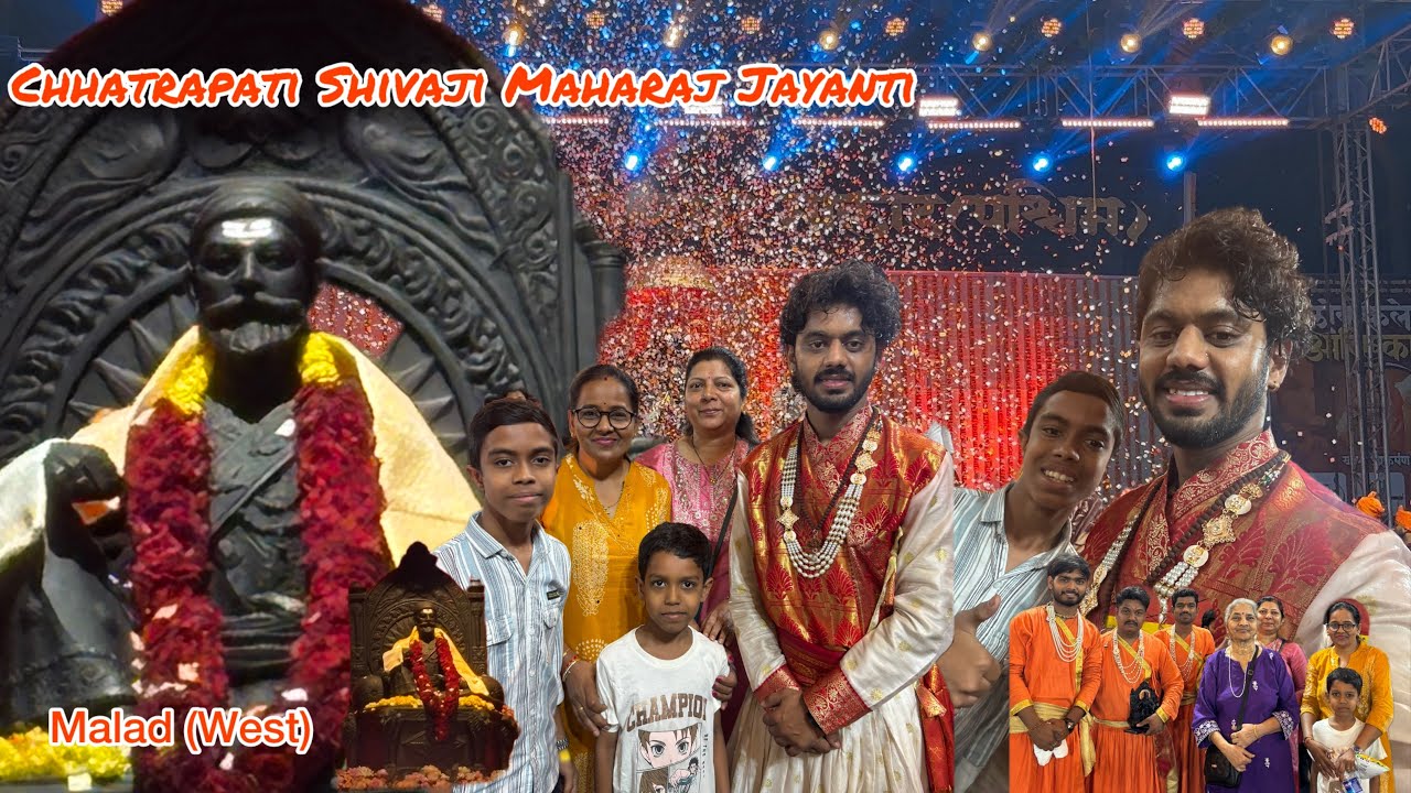 Chhatrapati Shivaji Maharaj 🚩Jayanti in Malad West ￼ programme in Malad ￼
