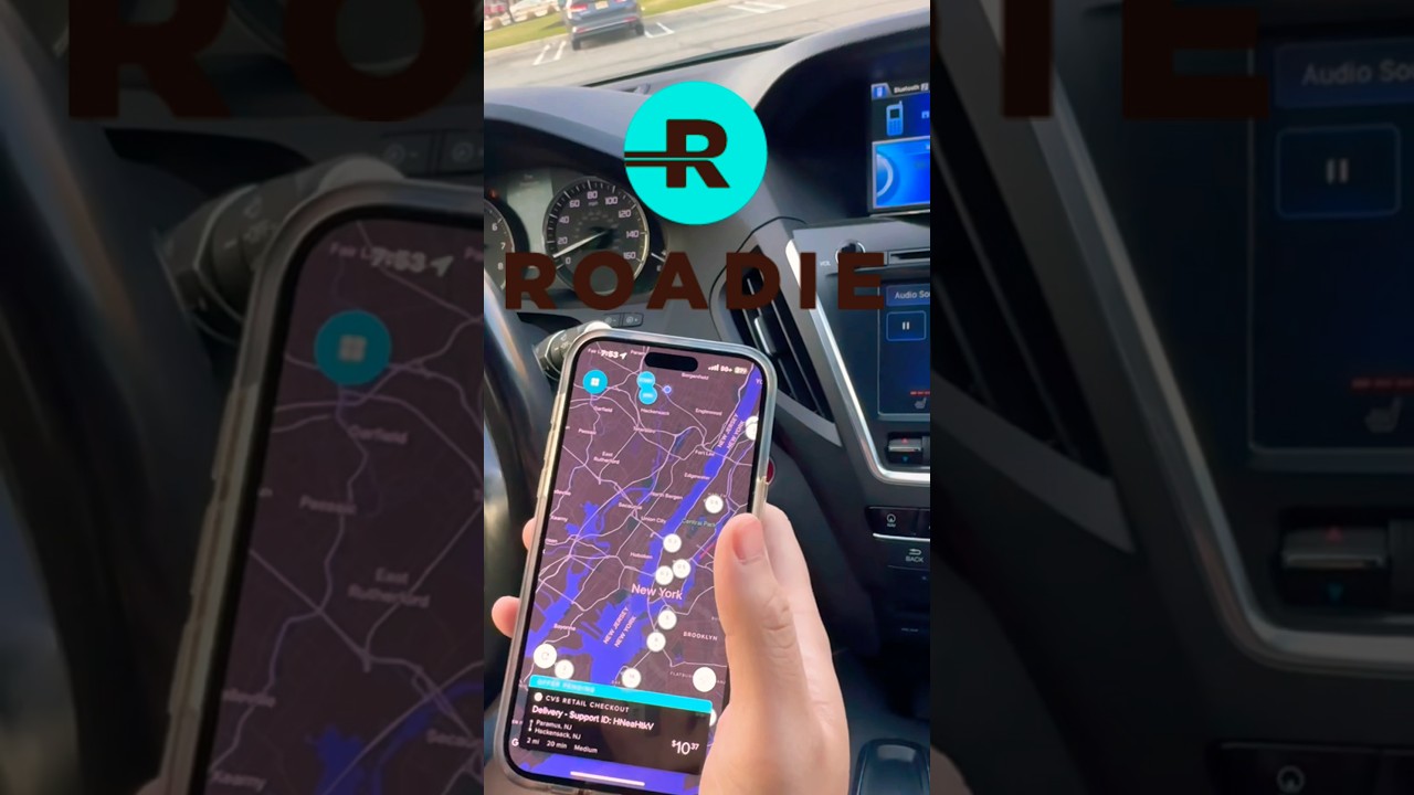 Мы создали приложение Roadie, и вот сколько заработали за день! #подработка #частичнаязанятость #...