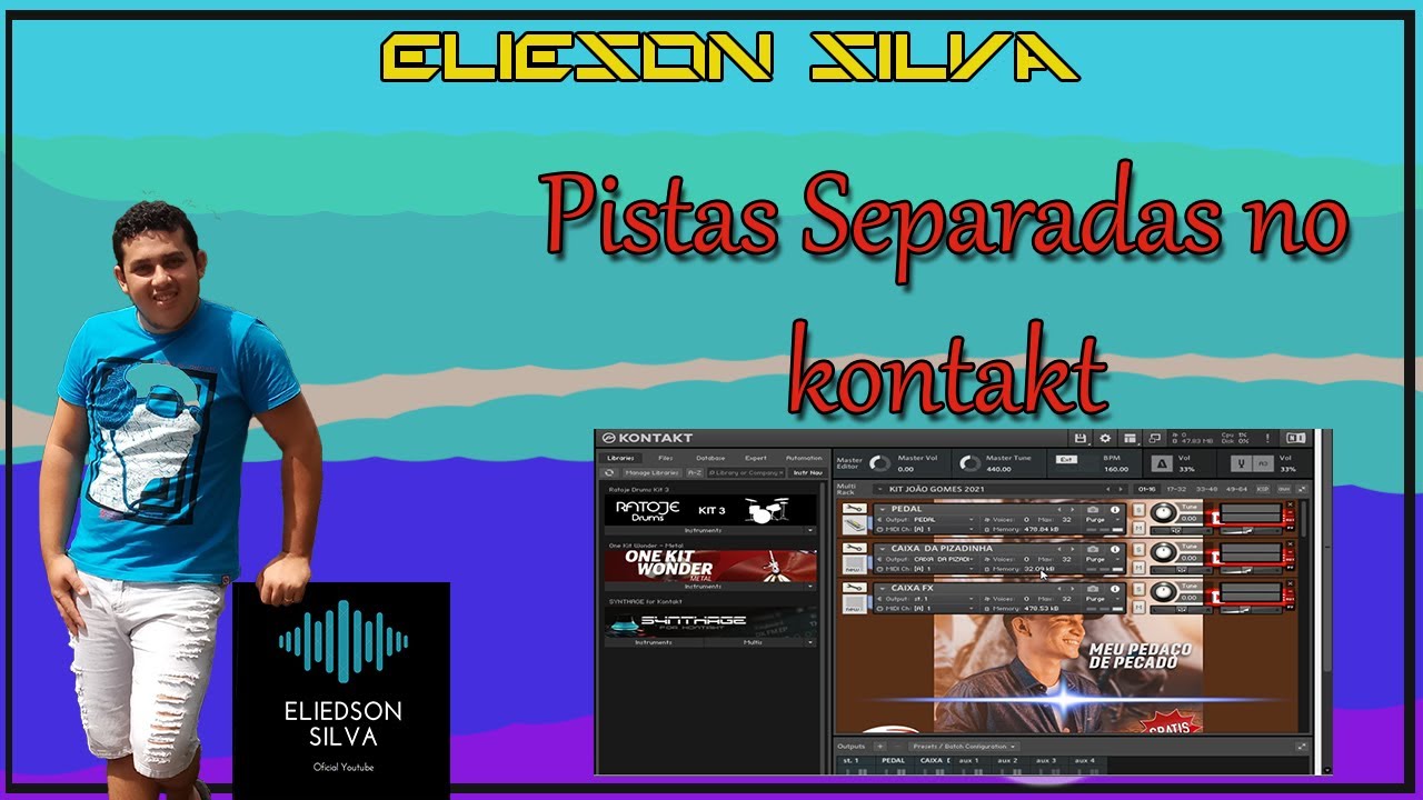 COMO GRAVAR KIT KONTAKT NO REAPER EM PISTAS SEPARADAS - 2021