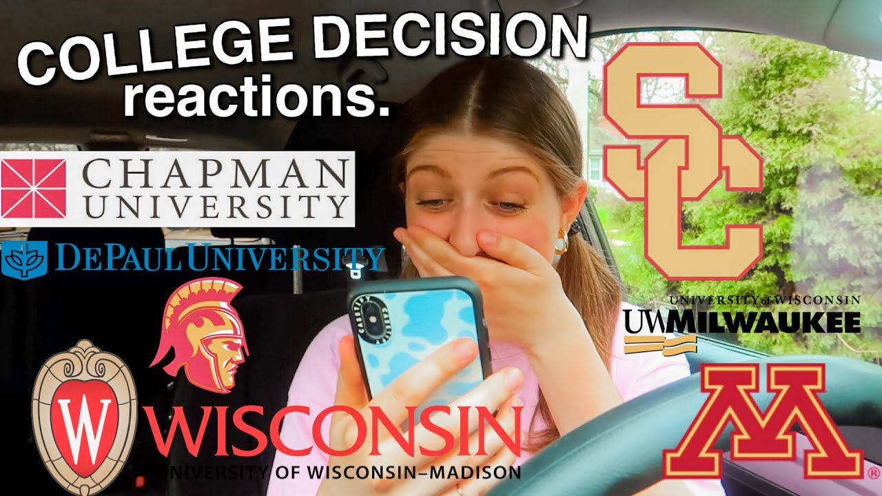 MY COLLEGE DECISION REACTIONS 2021 *realistic* (USC, UW Madison, Chapman University, and more)