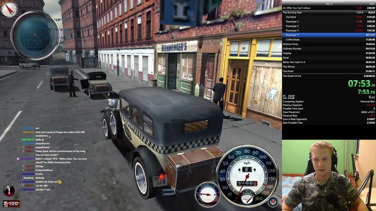 Mafia any% speedrun in 2:24:59 (Former World record)